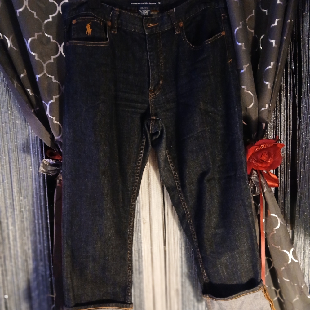 Ralph Lauren Dark Blue Cropped Jeans